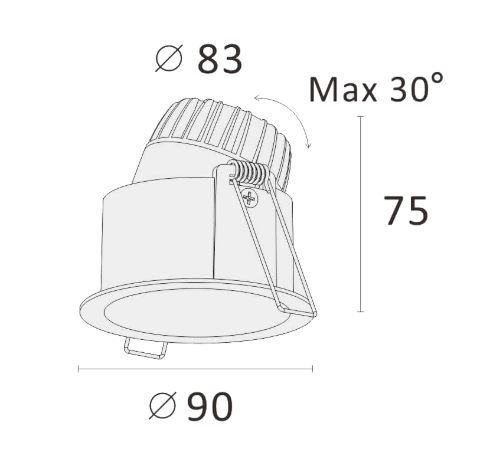 tunable Geber (DALI-2 Downlight)